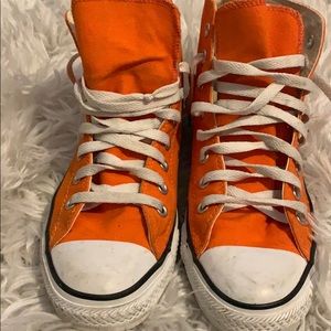 Converse High Top Orange Chuck Taylor